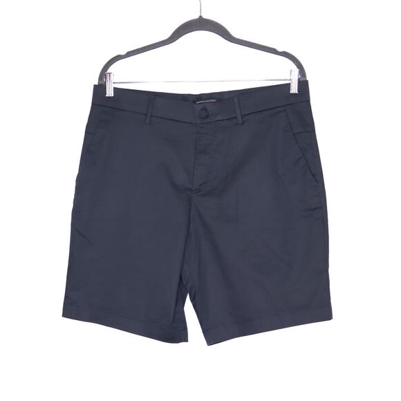 Banana Republic Other - BANANA REPUBLIC Aiden Chino Shorts Black Cotton Slim Fit Casual Men's 33